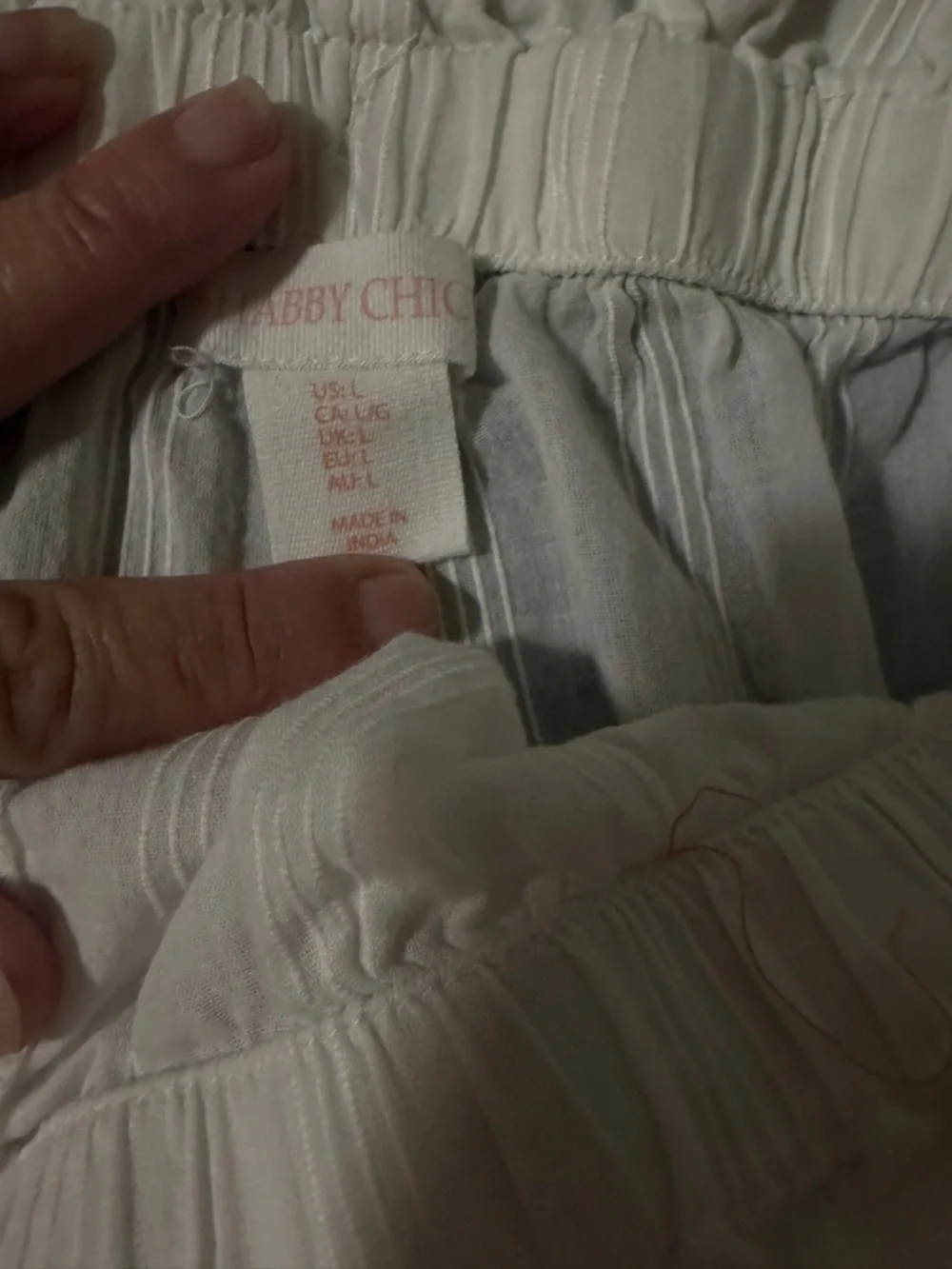 Shabby Chic White Gauzy pjs - Picture 4 of 8